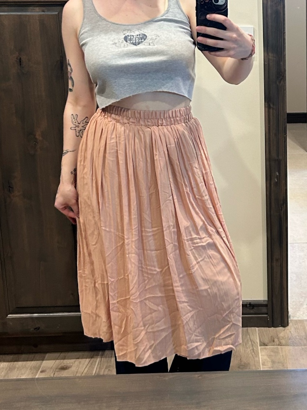 pink peach forever 21 skirt medium